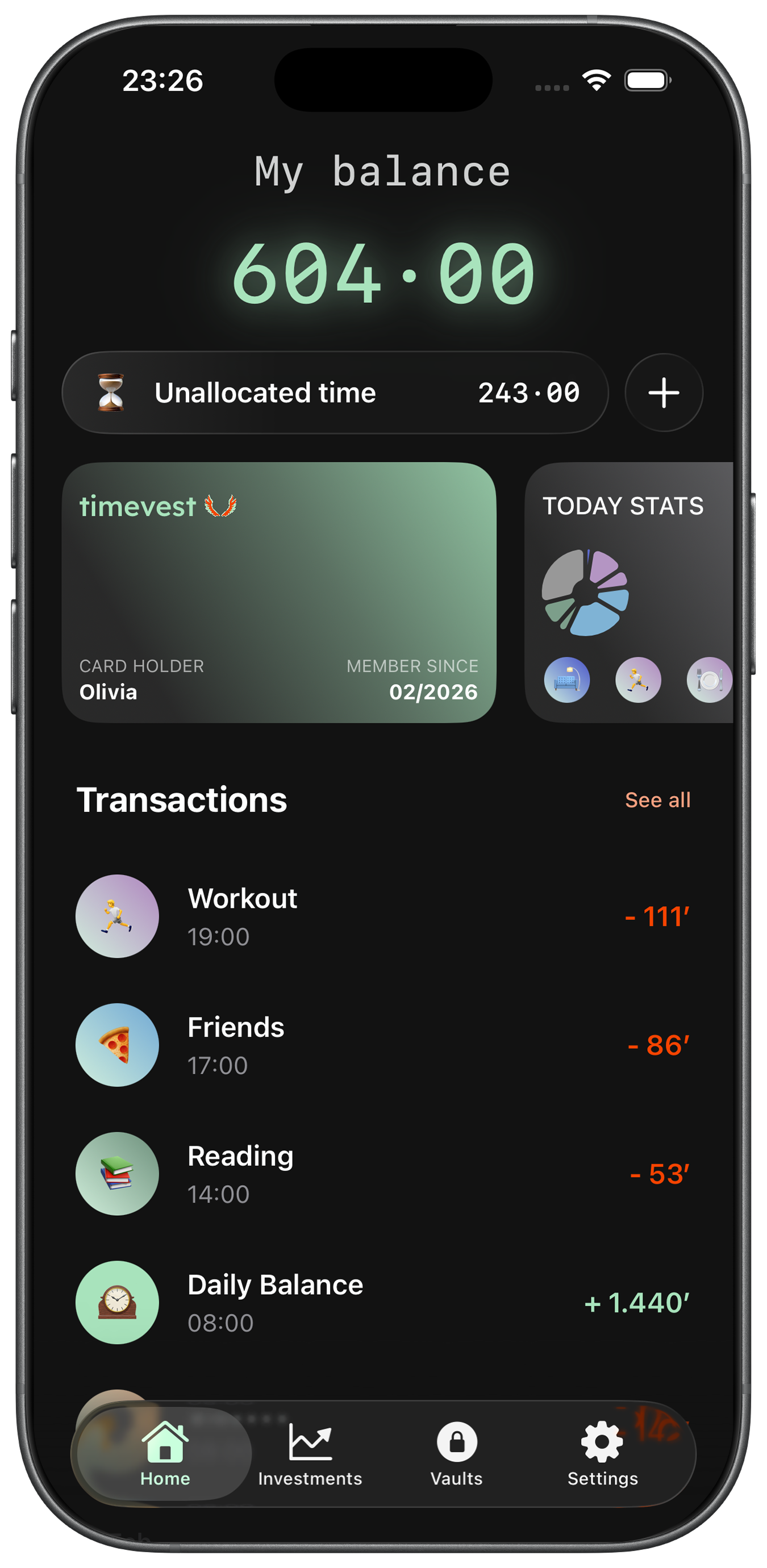 timevest app